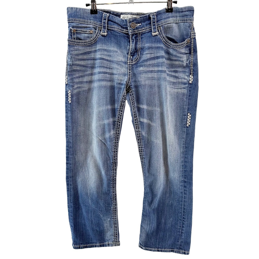 BKE DENIM Women's Payton Mid-rise Boot Cut Jeans • 30 • blue
